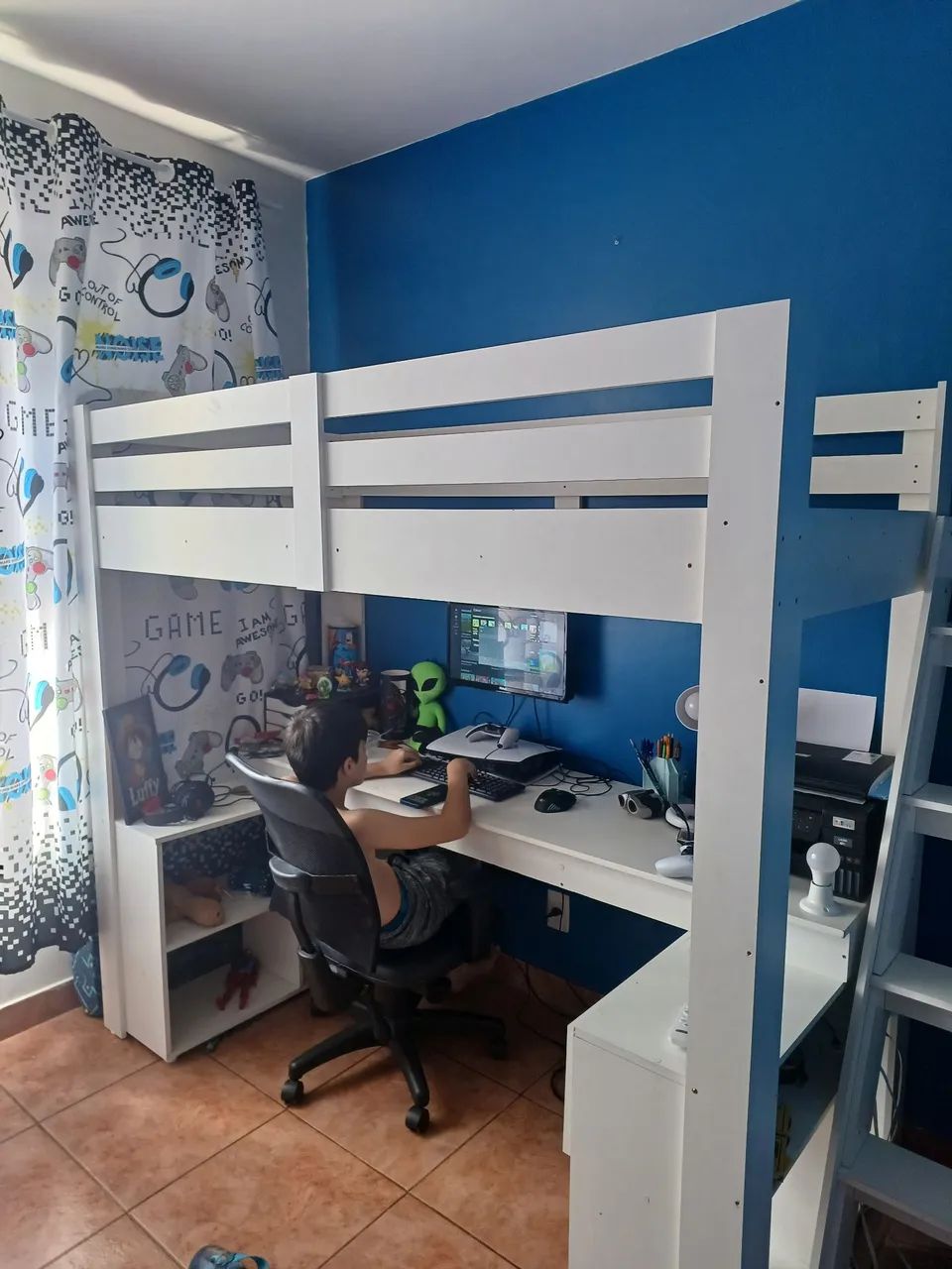 Beliche com escrivaninha praticidade e funcionalidade. - Foto 4