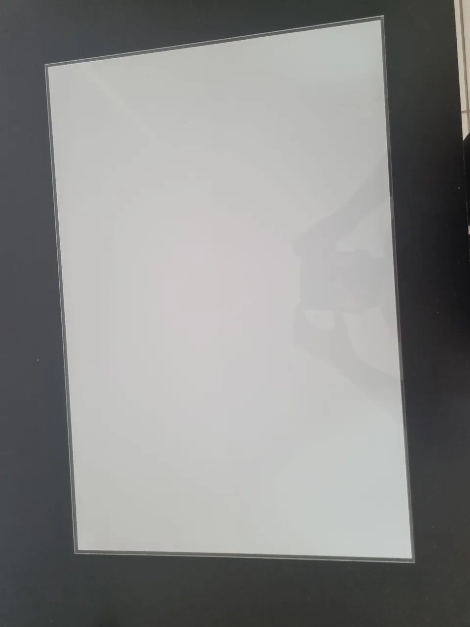 Quadro de vidro branco 60 x 40