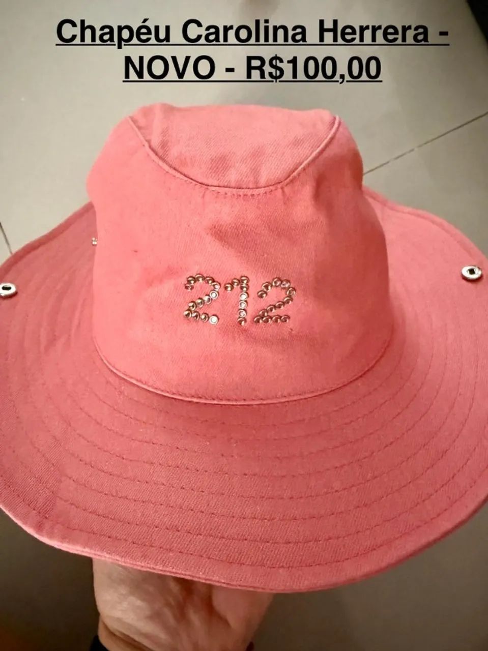 chapéu carolina herrera - NOVO
