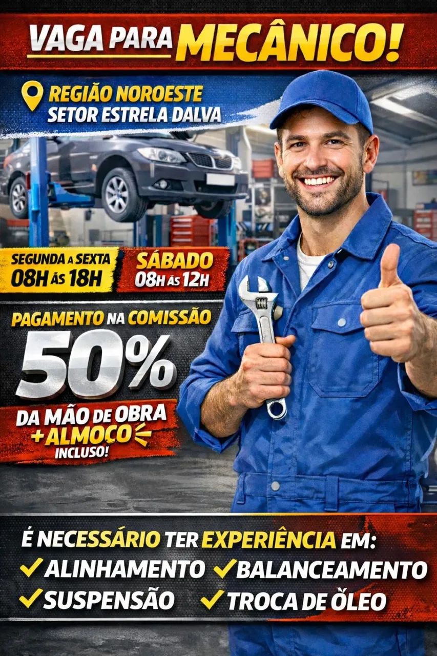 Vaga para Mecânico 