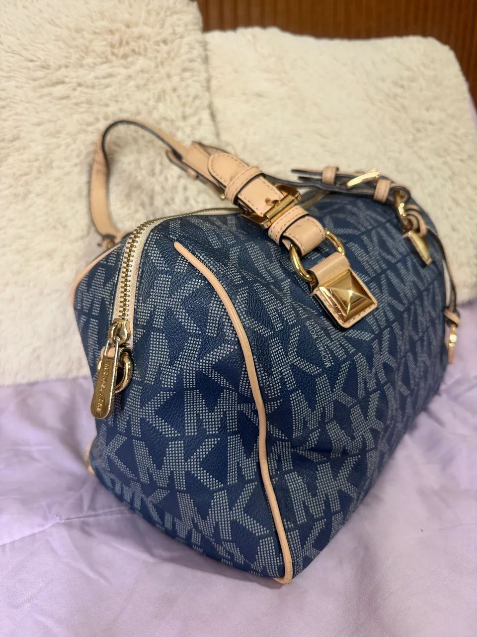 Bolsa Michael Kors Original - Azul Monograma - Foto 2