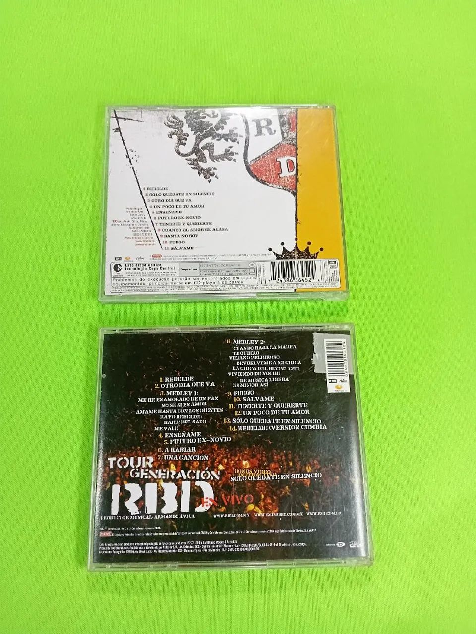 2 cds RBD Rebelde Espanhol e Tour Generación + Brinde - Foto 2