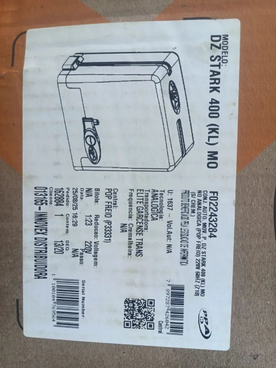 Motor para portão PPA DZ Stark 400kg (kl) com instalação já inclusa - Foto 4