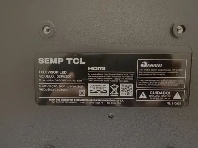 TV Semp TCL Smart Roku 32 Polegadas