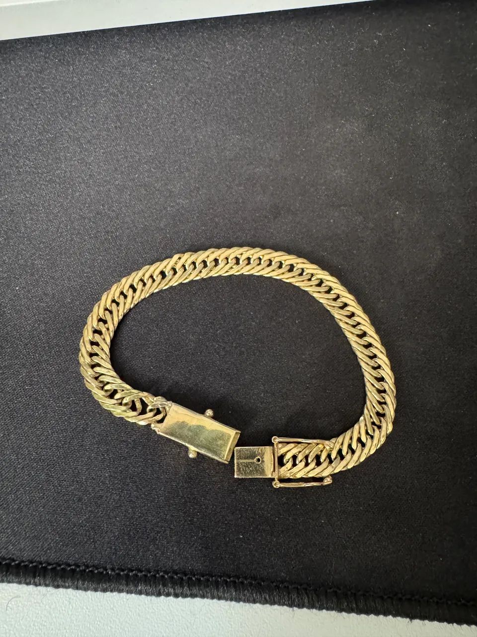 Pulseira ouro grumet triplo 18k - Foto 2