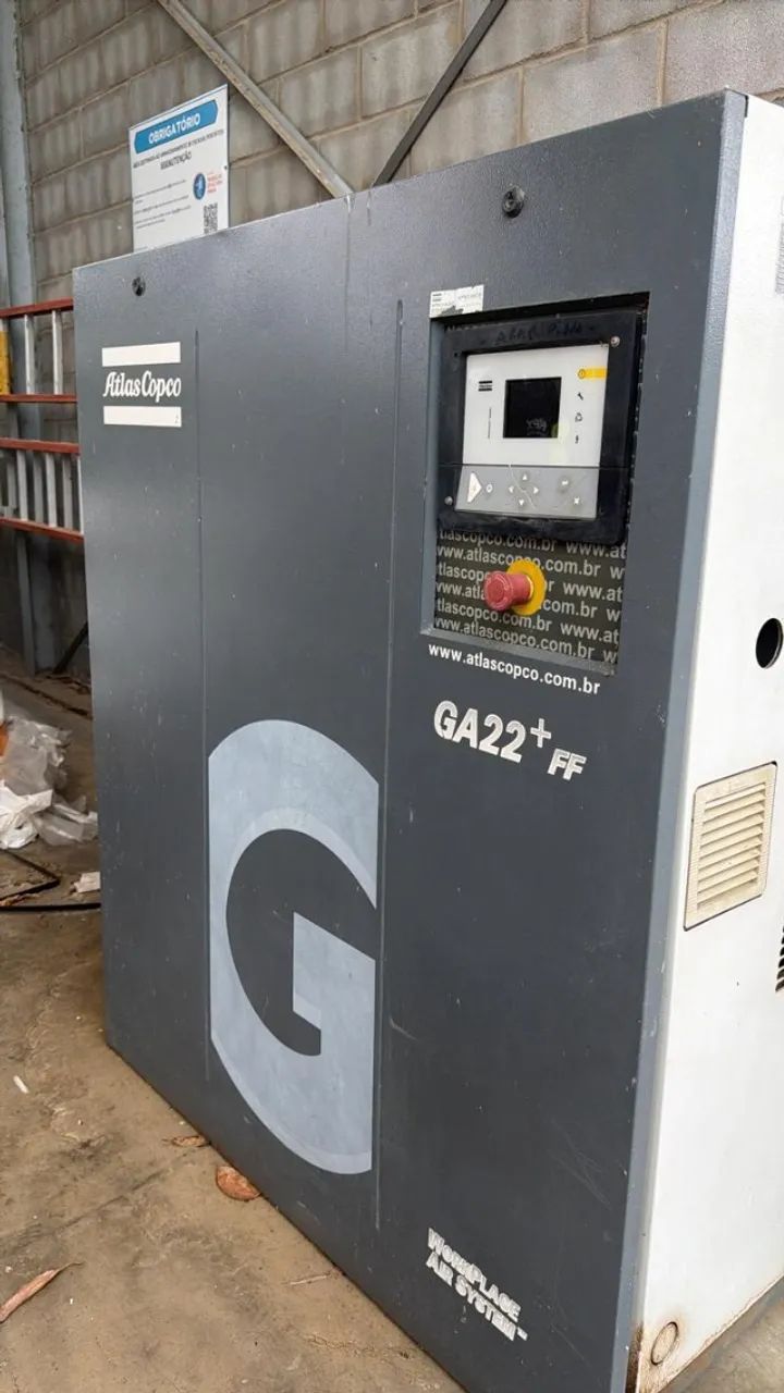 Compressor Atlas Copco GA22+ FF (2013) - C/ NF e Peças Sobressalentes
