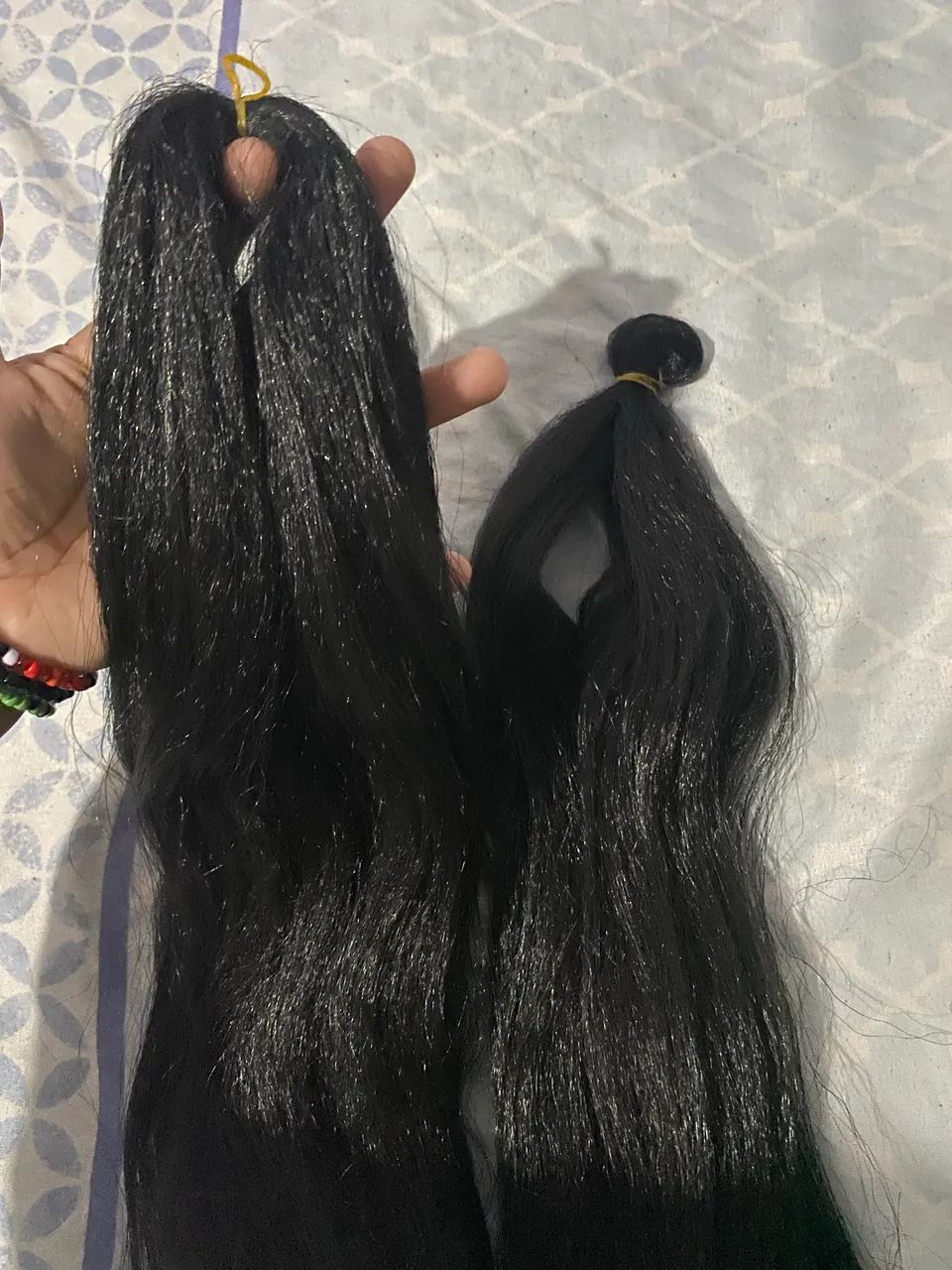 Cabelo humano brasileiro 65 cm - aproximadamente 100 g - Foto 4