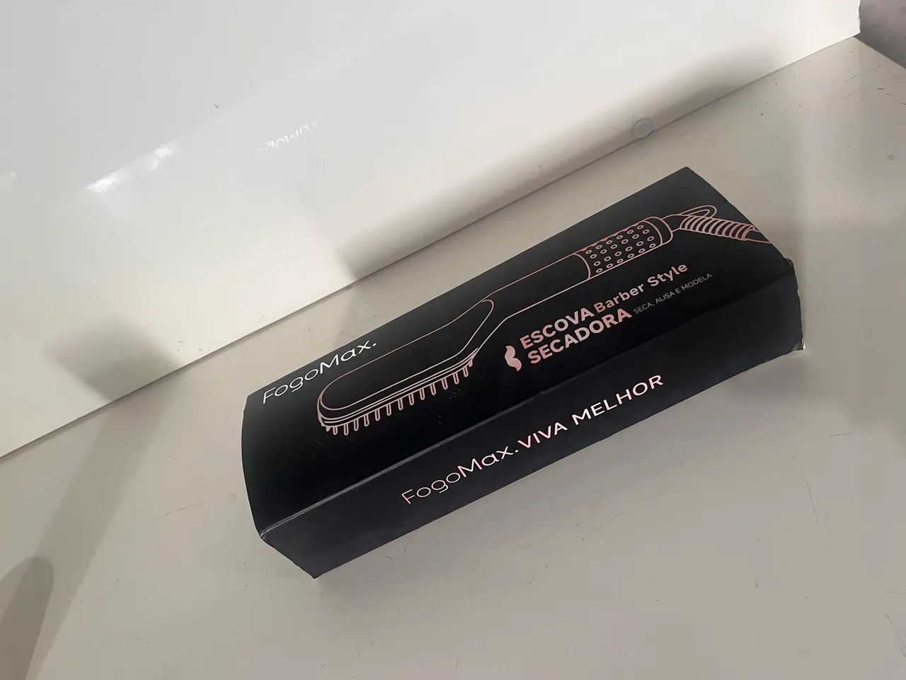 Escova e chapinha secadora para cabelo e barba - Foto 4