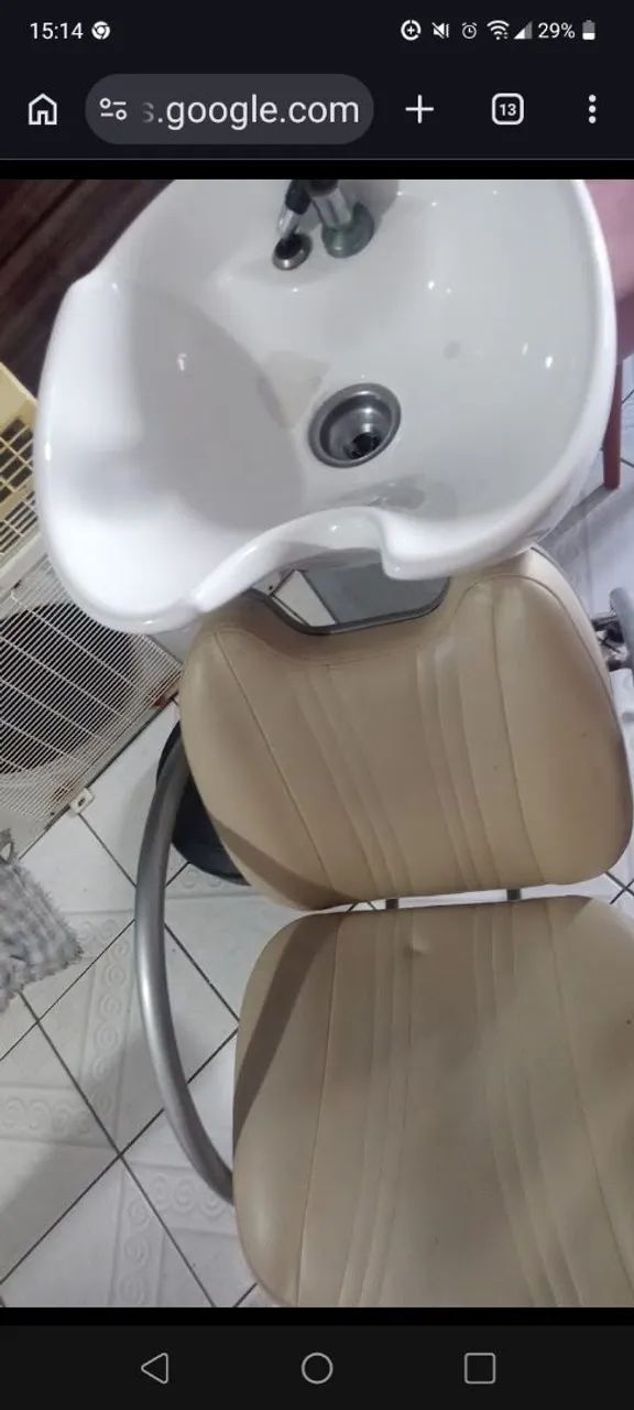 Lavatório e cadeira hidráulica para salão e maquiadora  - Foto 3