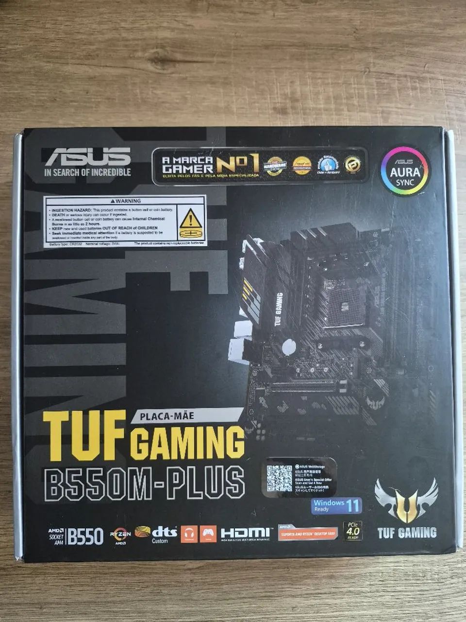Placa mãe Asus B550M Tuf Gaming (com defeito)