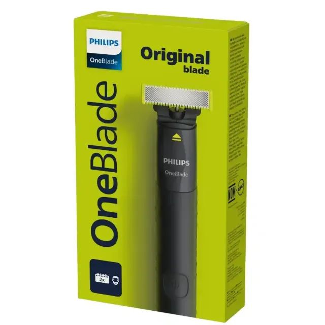 Barbeador e Aparador Elétrico Philips OneBlade com Pente 5 em 1, Sem Fio e À Prova D'Água 