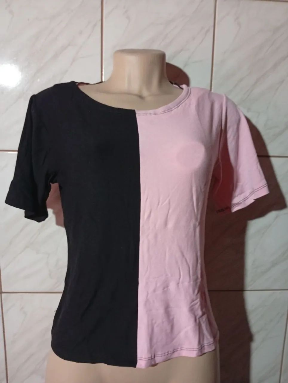 Camiseta Meia-Malha Colorida