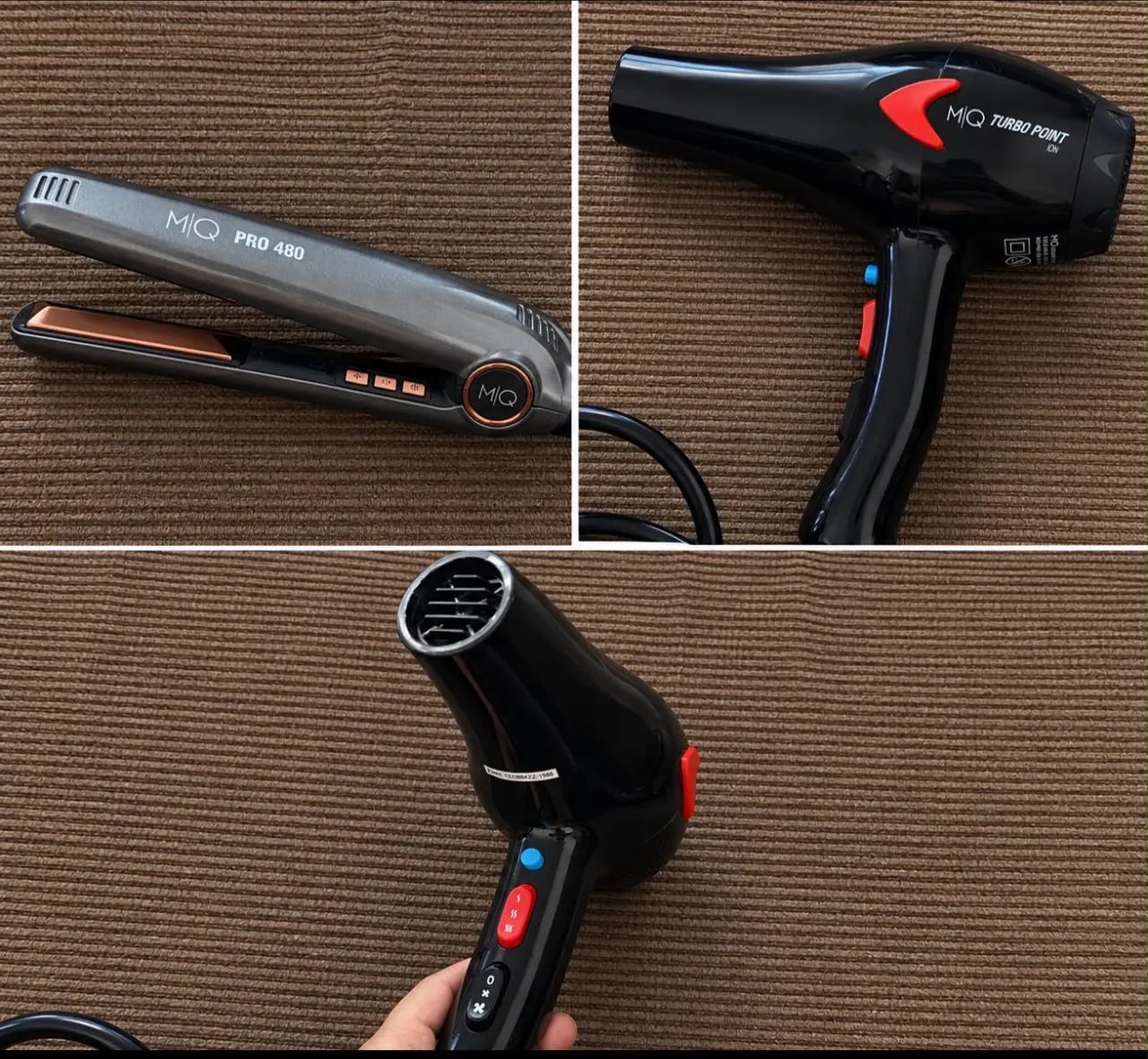 Kit MQ Profissional: Prancha Pro 480 + Secador Turbo Point