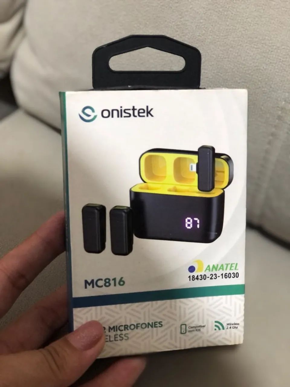 Microfone sem fio lapela onistek - Foto 3