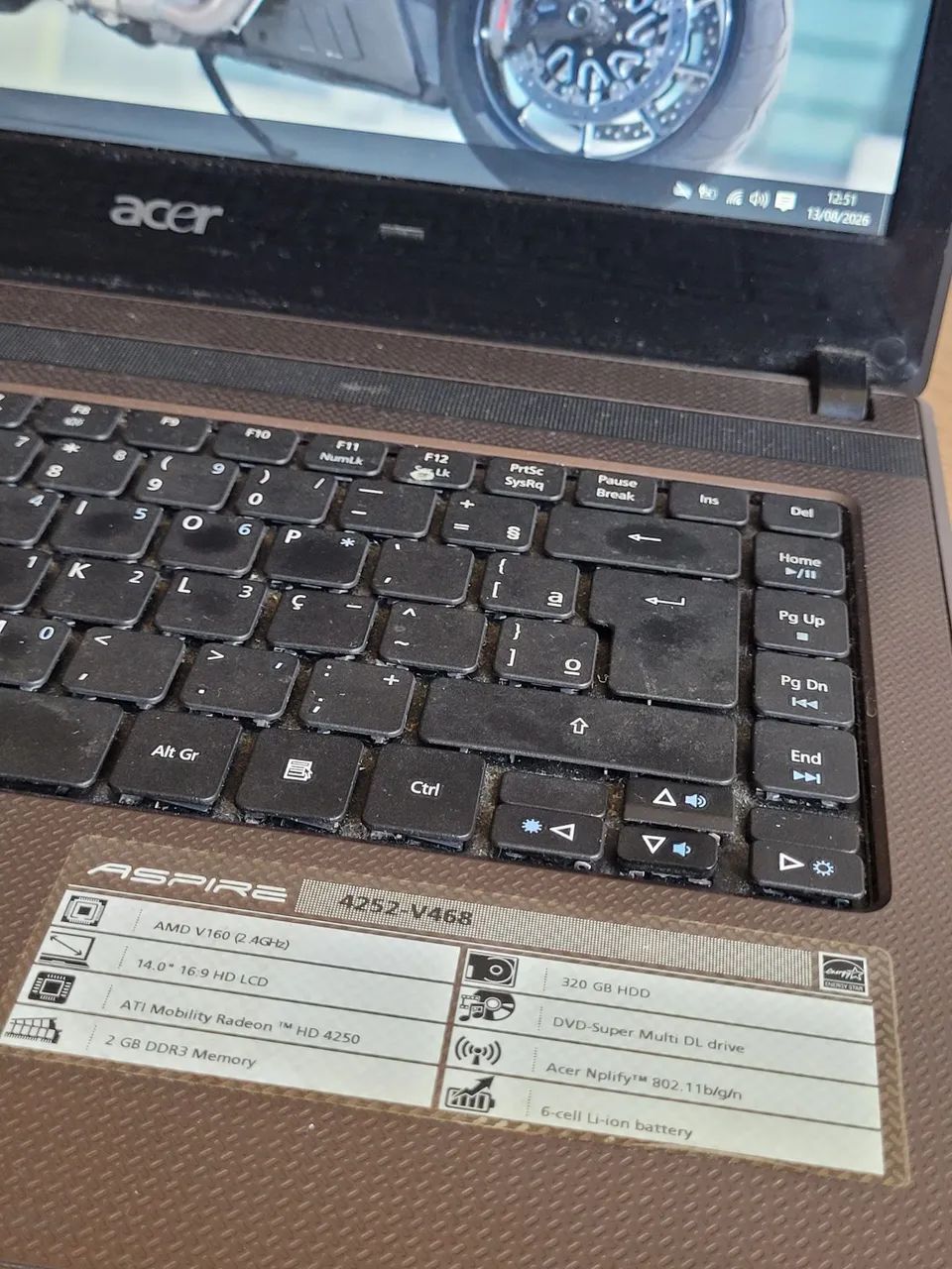 Notebook Acer Dual Core New Generation HD 320GB 2GB Ram - Foto 5