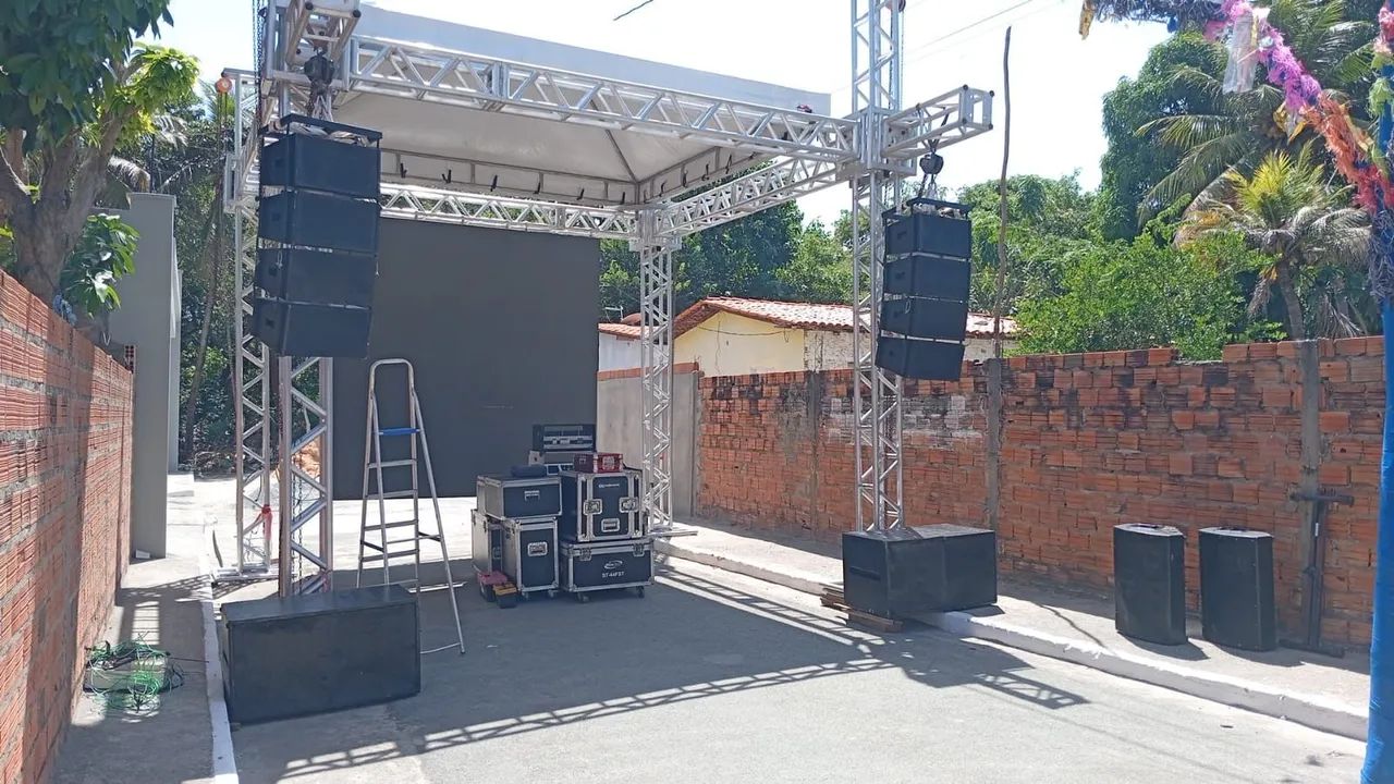 Som luz grid tenda e palco - Foto 4