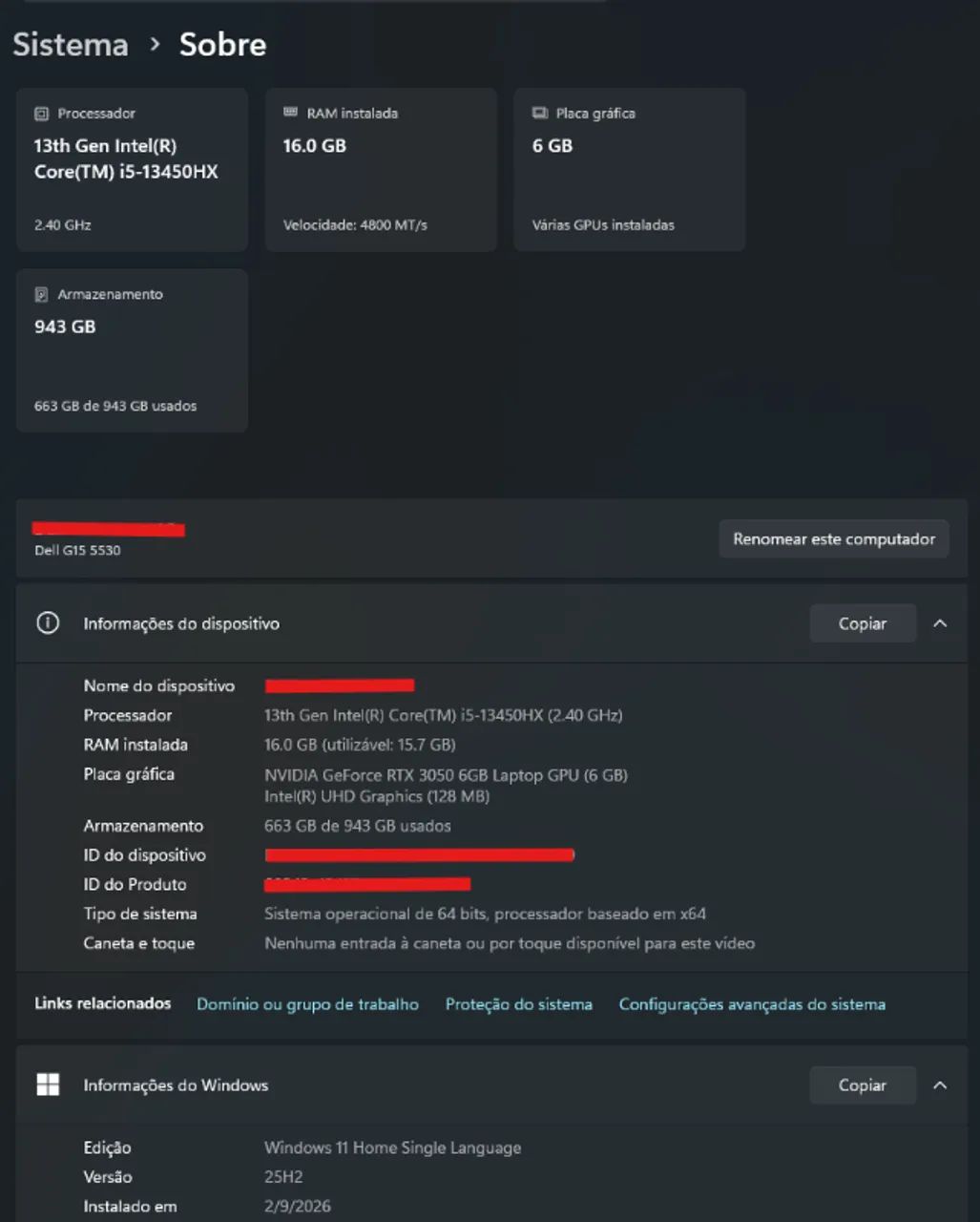 Notebook DELL G15 - i15¹³ 16GB RAM 1TB - Foto 5