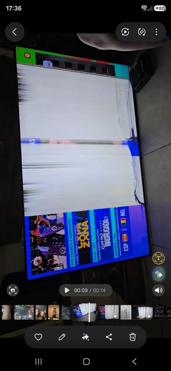 Tv Samsung 55 tela quebrada.