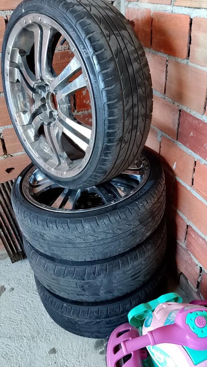 Rodas aro 20 cromada  - Foto 2
