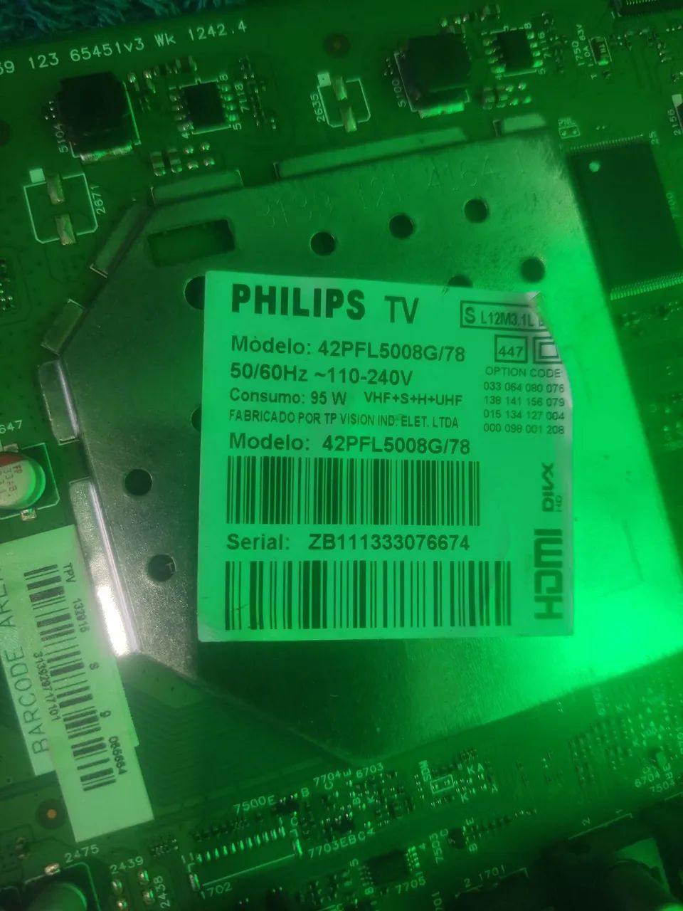 Placa Principal P/ Tv 42pfl5008g/78 - Foto 2