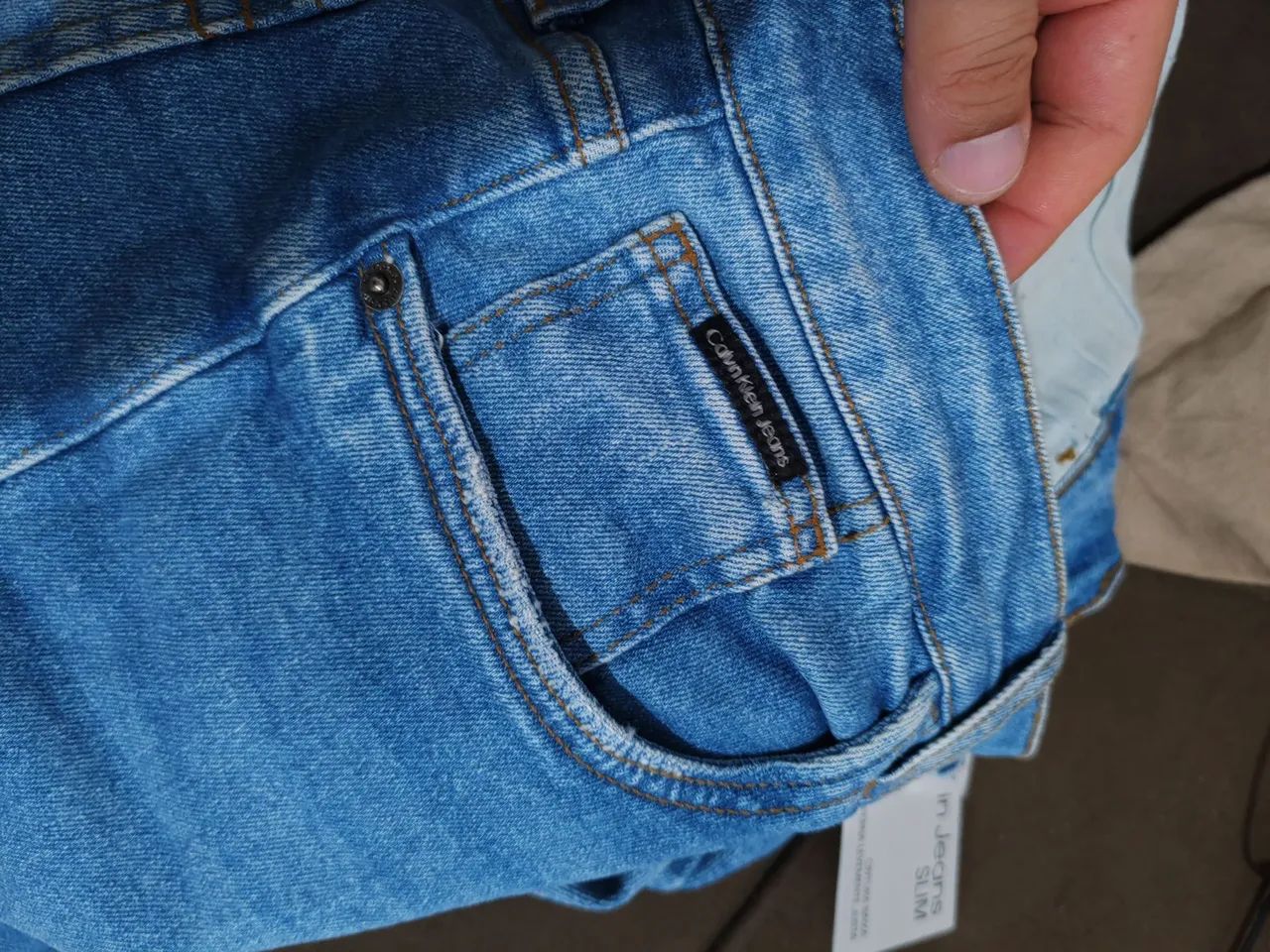Calça Slim Calvin Klein Original n42 - Foto 4
