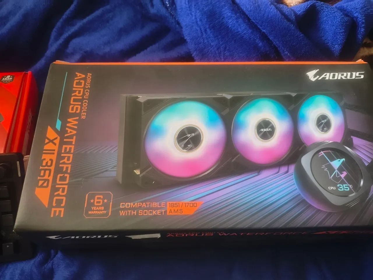 Placa b850m Eagle gigabyte + water cooler water force xiii 360 - Foto 4