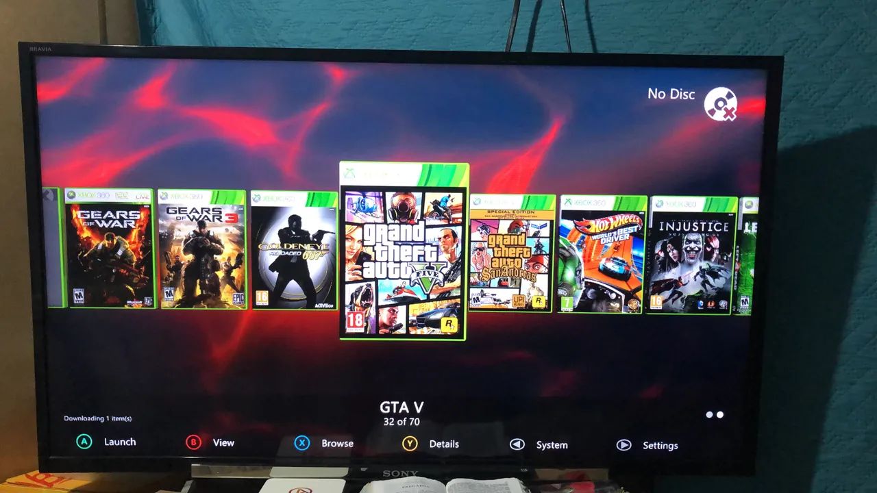 Vendo Xbox 360 desbloqueado RGH com HD com 70 jogos  - Foto 2