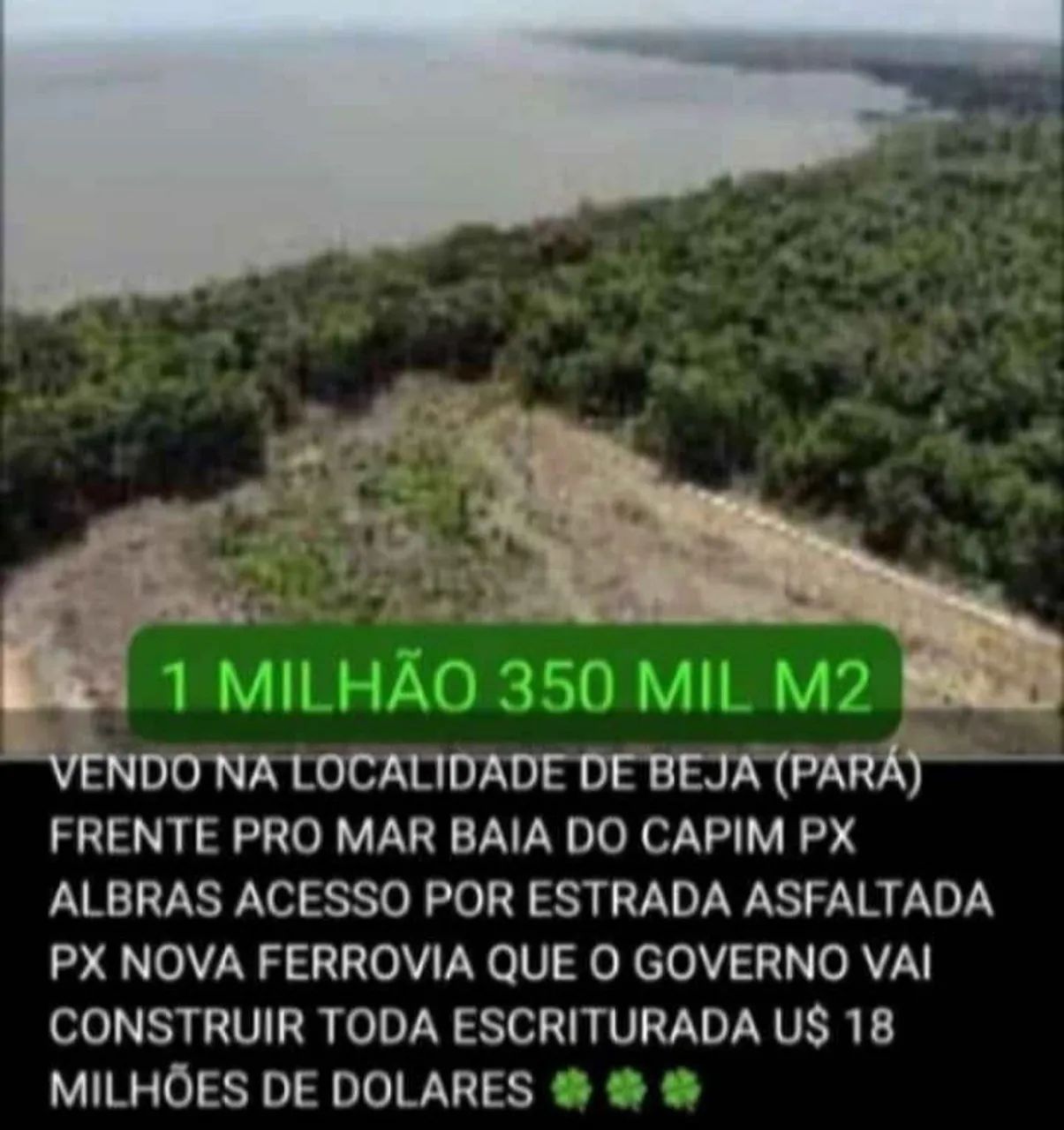 GRANDE AREA OORTUARIA EM BEJA(PARA)