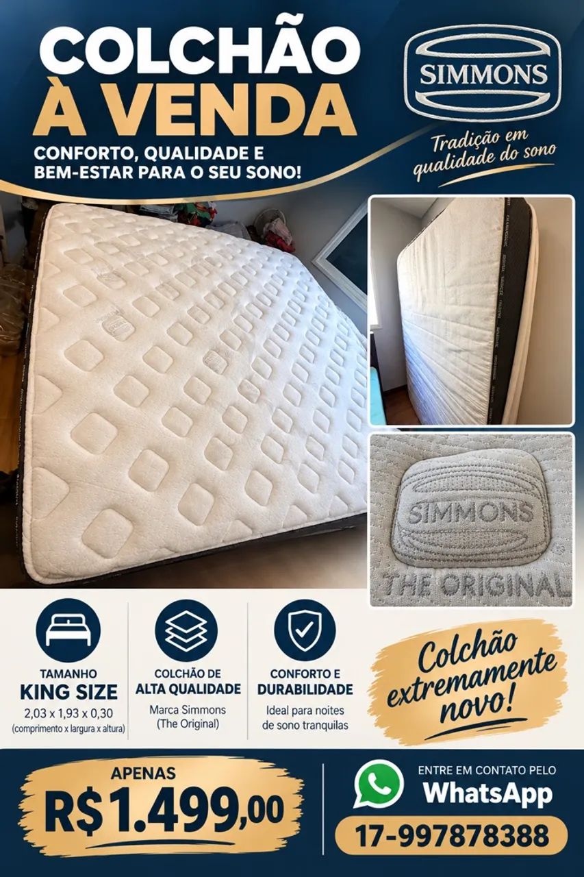 Colchão King Size Simons 