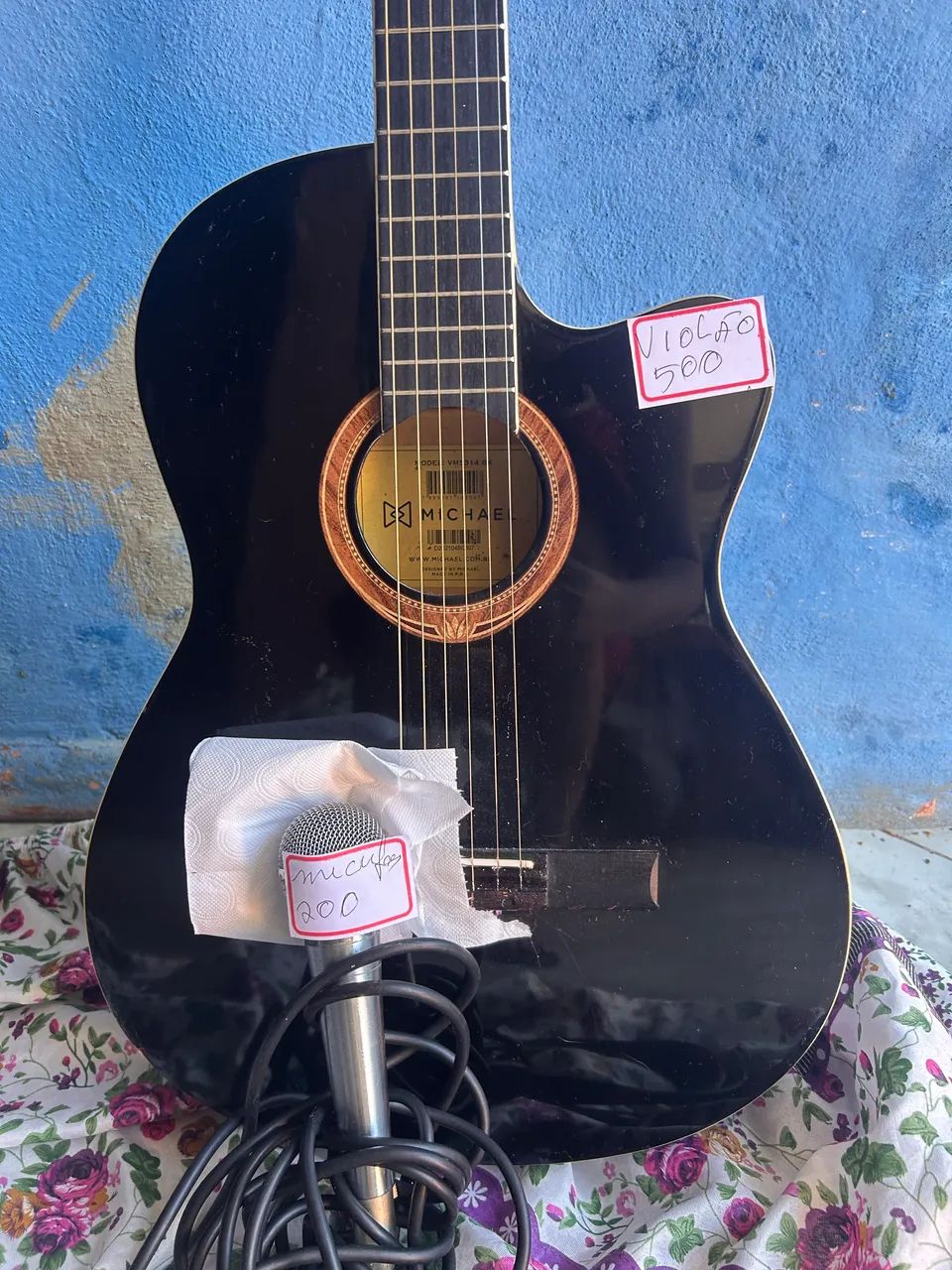 guitarra, violão, caixa de som e microfone  - Foto 2