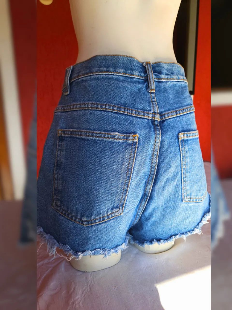 short jeans farm godê destroyed 38 - Foto 3