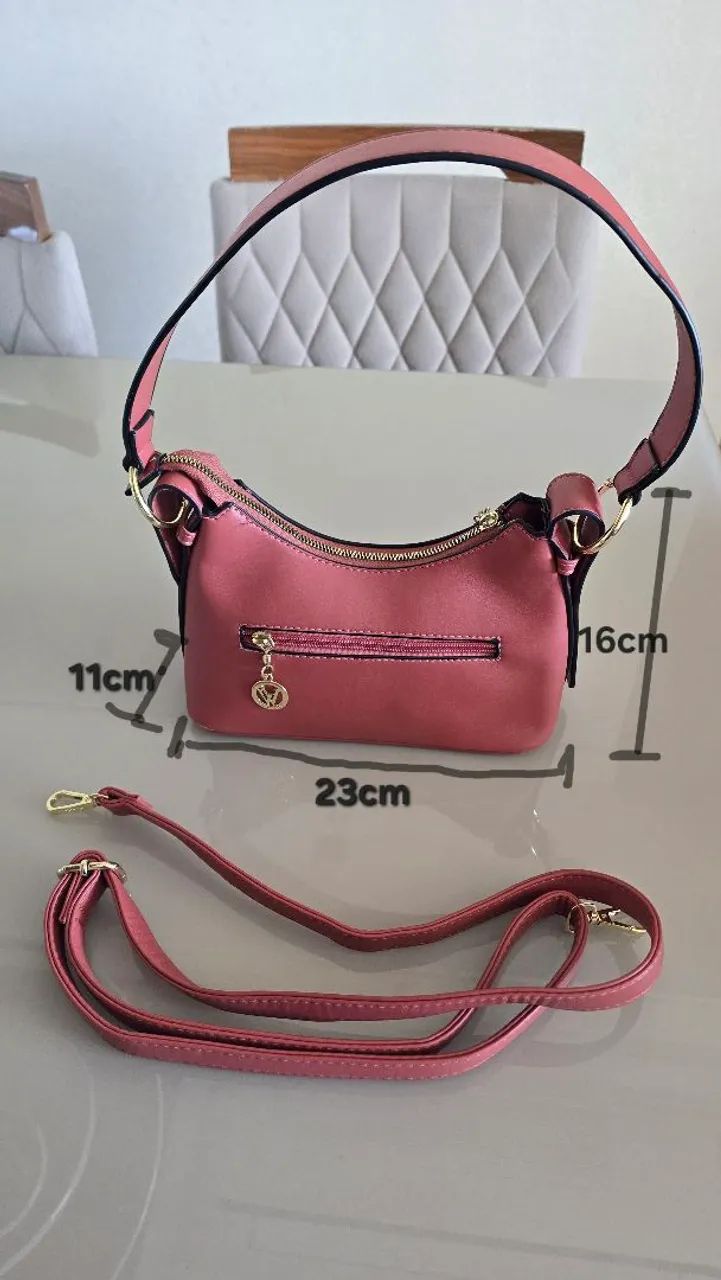 Bolsa Transversal Rosé - Foto 2