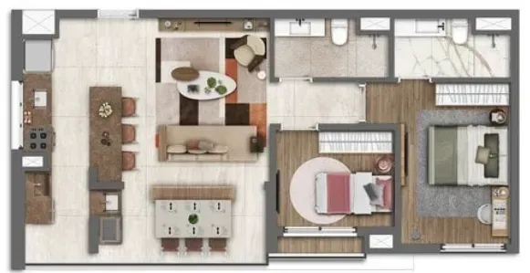 PLANTA 66m²