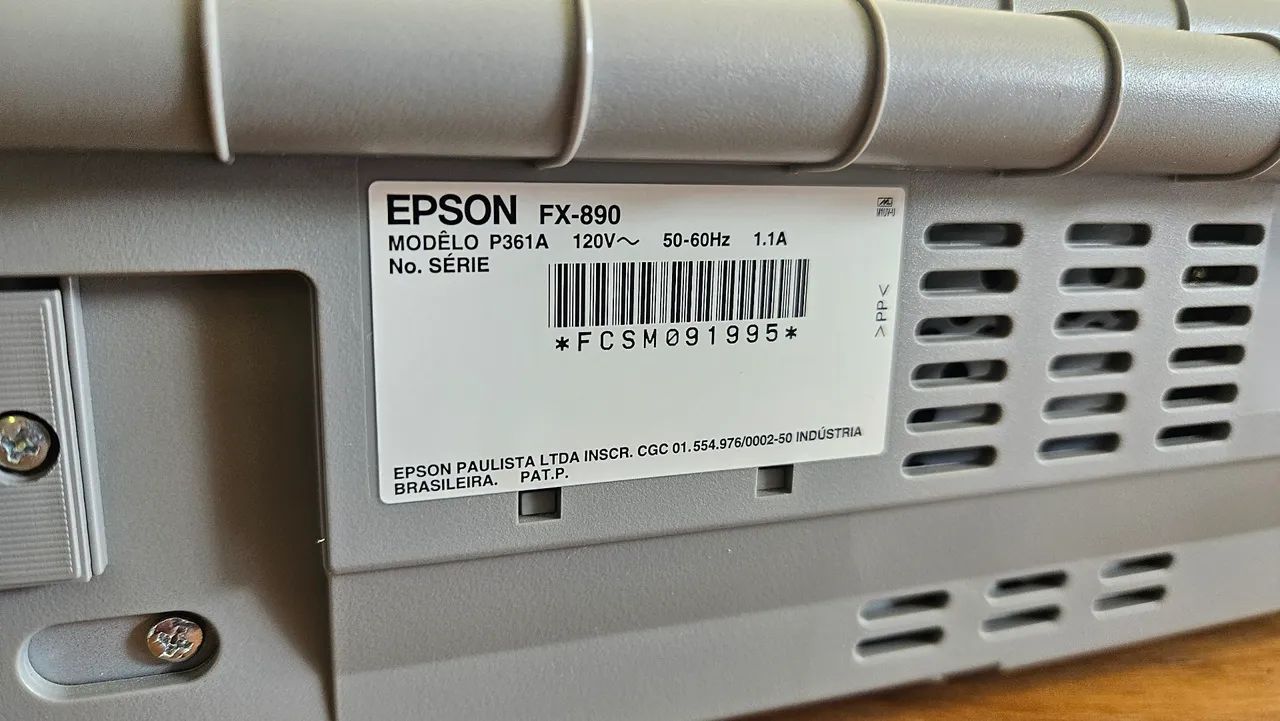 IMPRESSORA EPSON FX-890 MATRICIAL NOVA - Foto 3