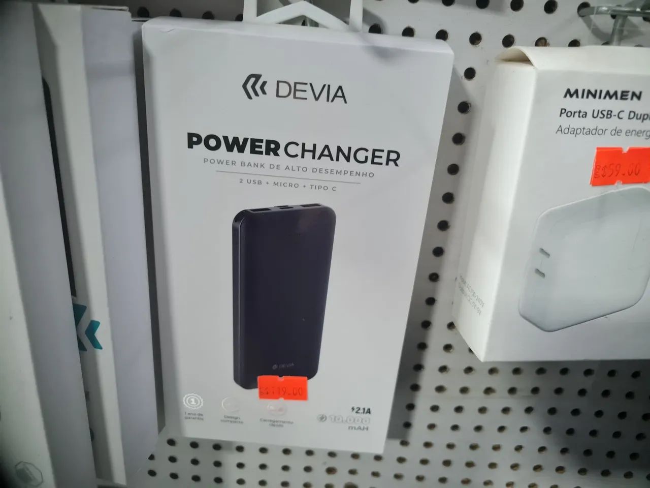 Bateria Externa Power Bank 10.000 mAh - Devia - Foto 2