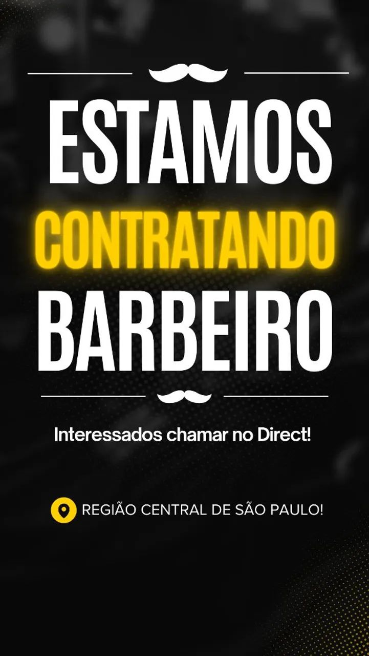BARBEIRO - 1 VAGA
