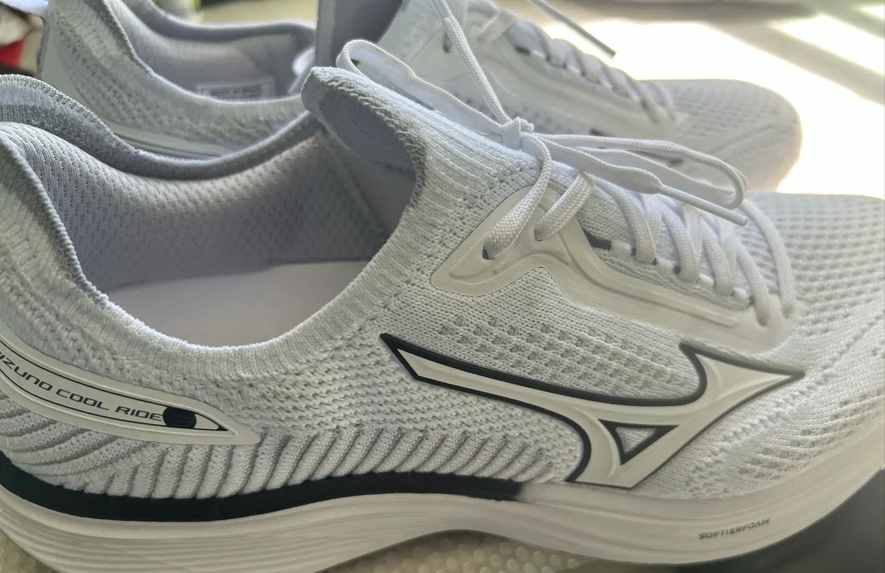 Tênis Mizuno Cool Ride - softierfoam, 42, branco conservadíssimo  - Foto 3
