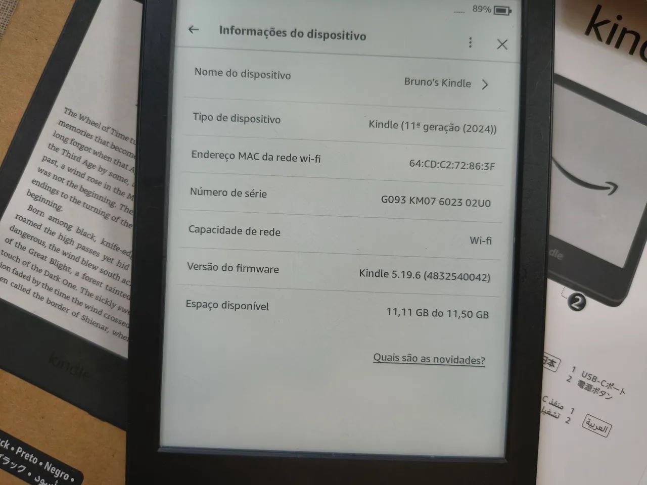 Kindle 11° geração modelo 2024, na caixa e garantia  - Foto 5