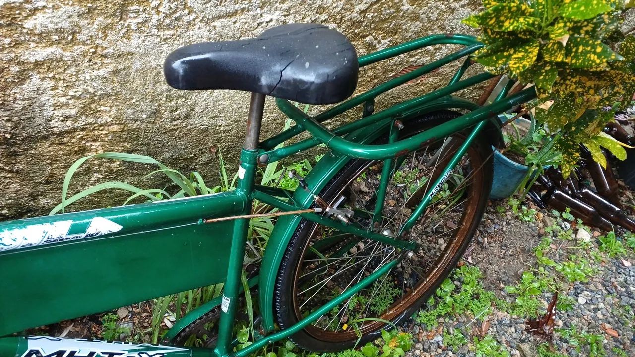 Bicicleta verde de carga pesada - Foto 2