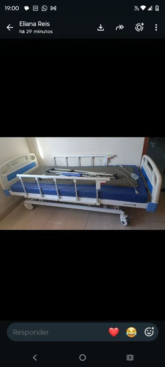 Cama Hospitalar Elétrica Pouco Usada