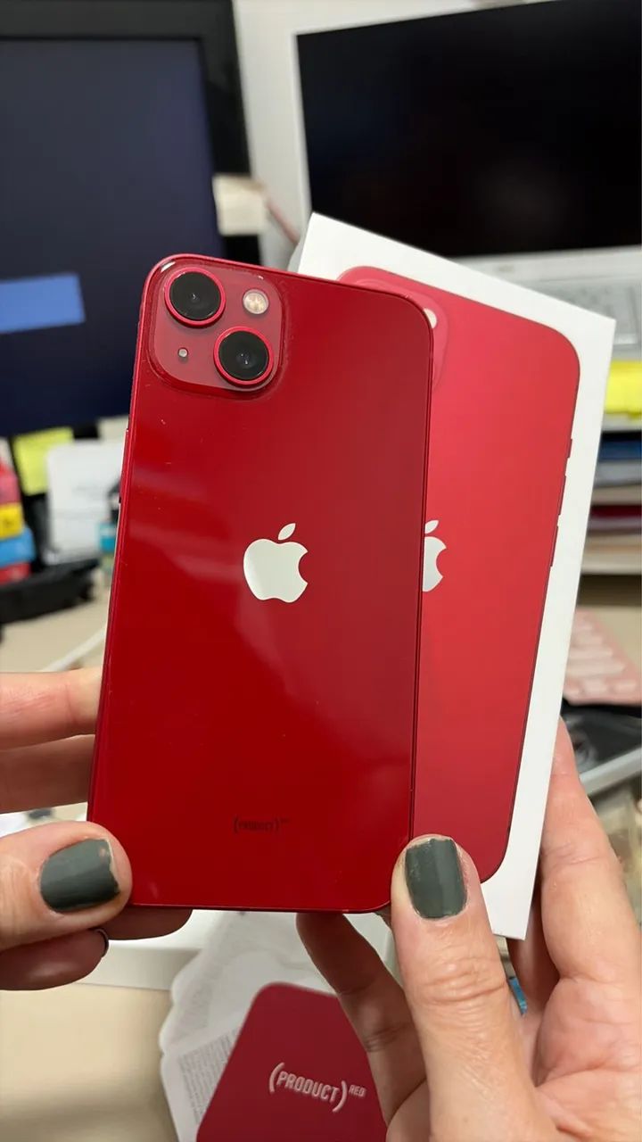 iPhone 13 128GB RED Todo Original + Caixa - Bateria 81%