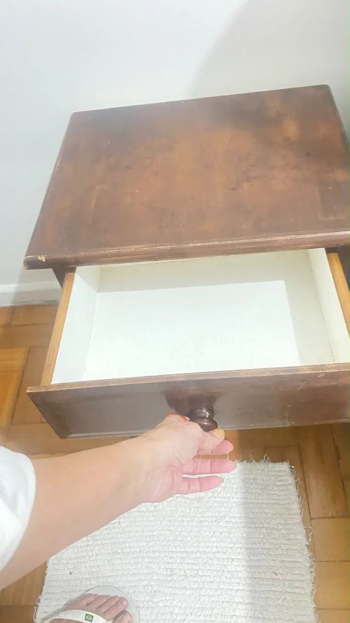 Mini Comoda | Mesa de Cabeceira | Antiga | Madeira - Foto 2