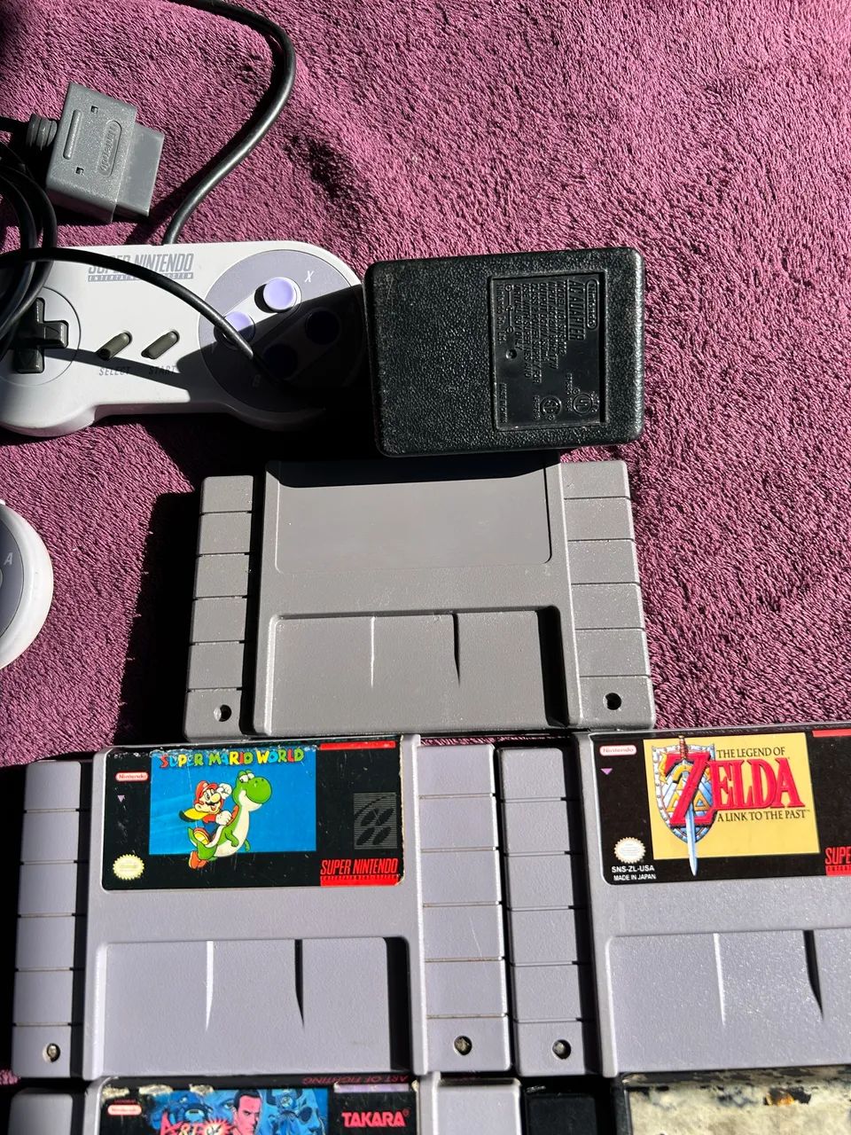 Super Nintendo 2 controles e 7 jogos - Foto 4