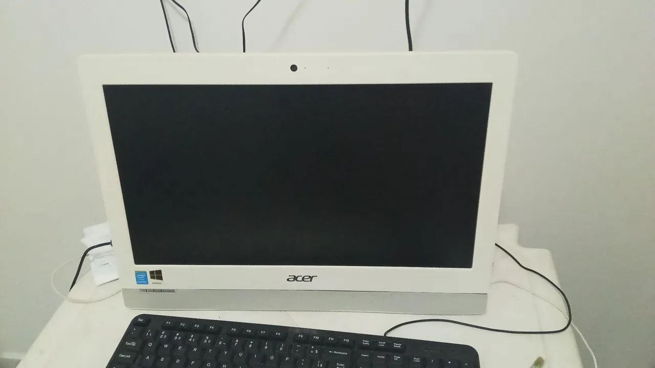 ALL in one é o computador que já vem tudo dentro do monitor,branco 19.5 polegadas. - Foto 3