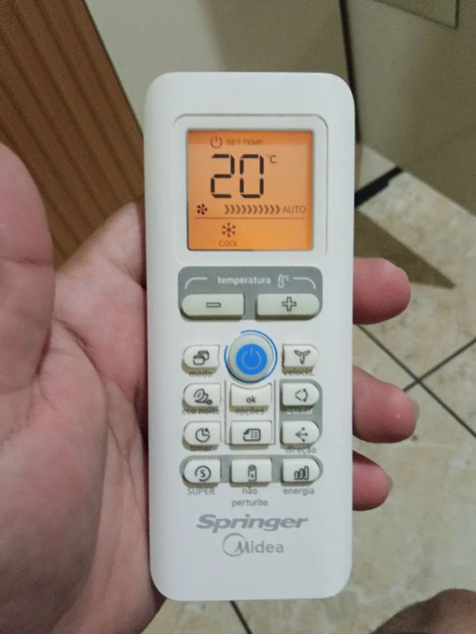 Controle de ar condicionado springer Midea 