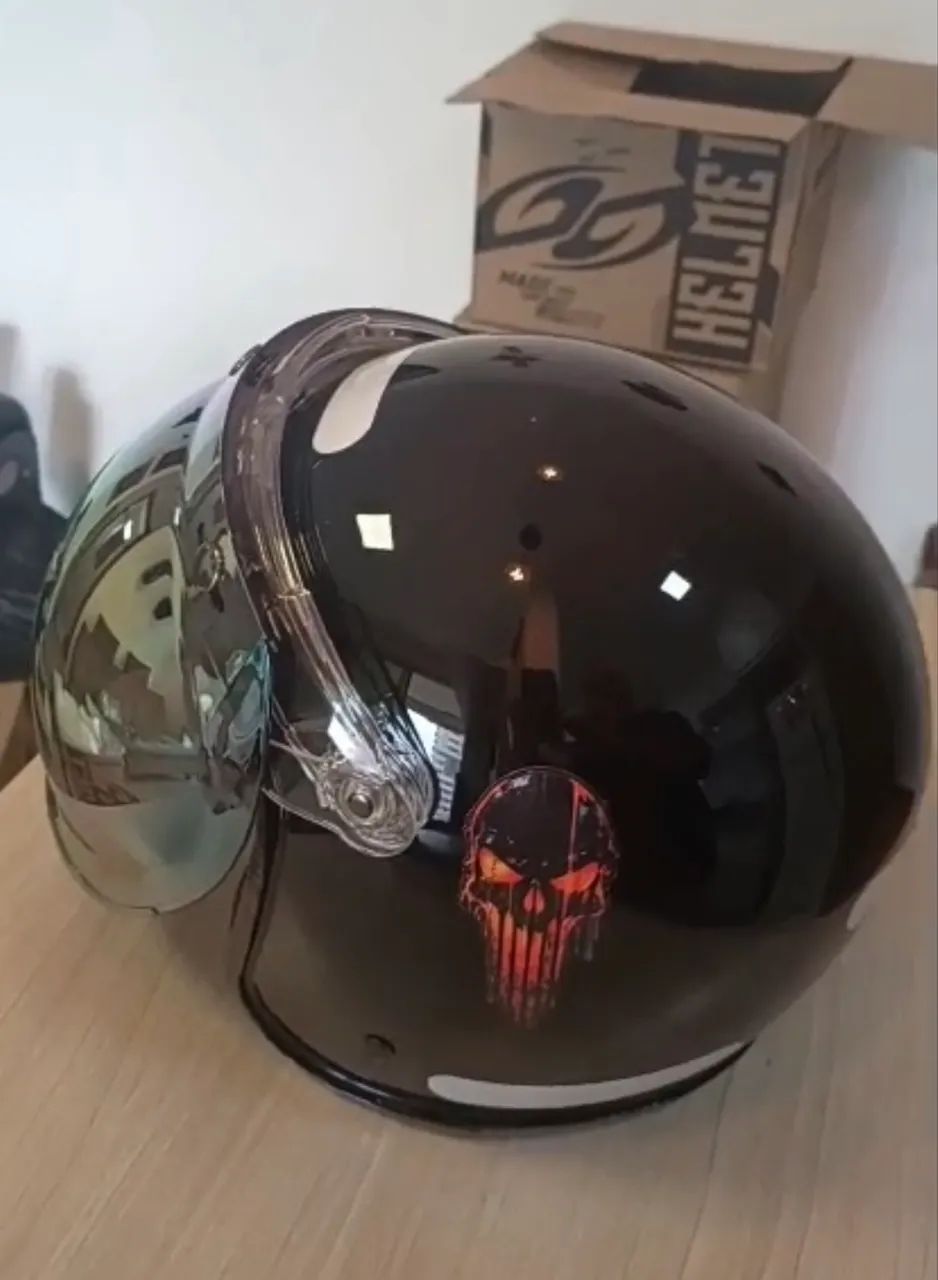Capacete aberto custom - Foto 2
