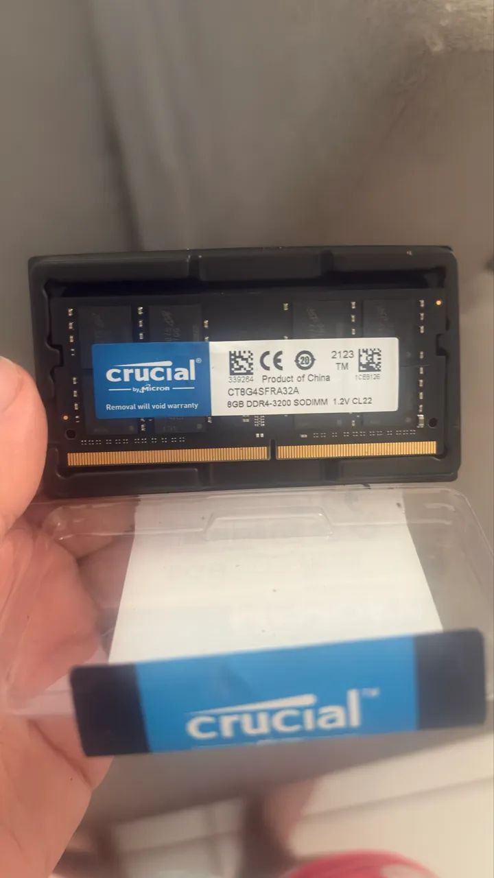 Memória ram DDR4 8gb