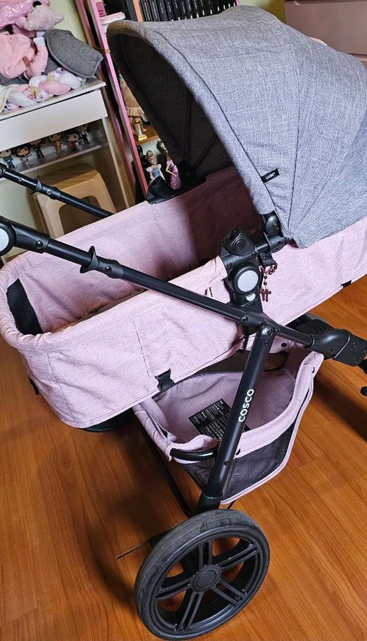 Carrinho Moisés e bebê conforto Cosco - Foto 4