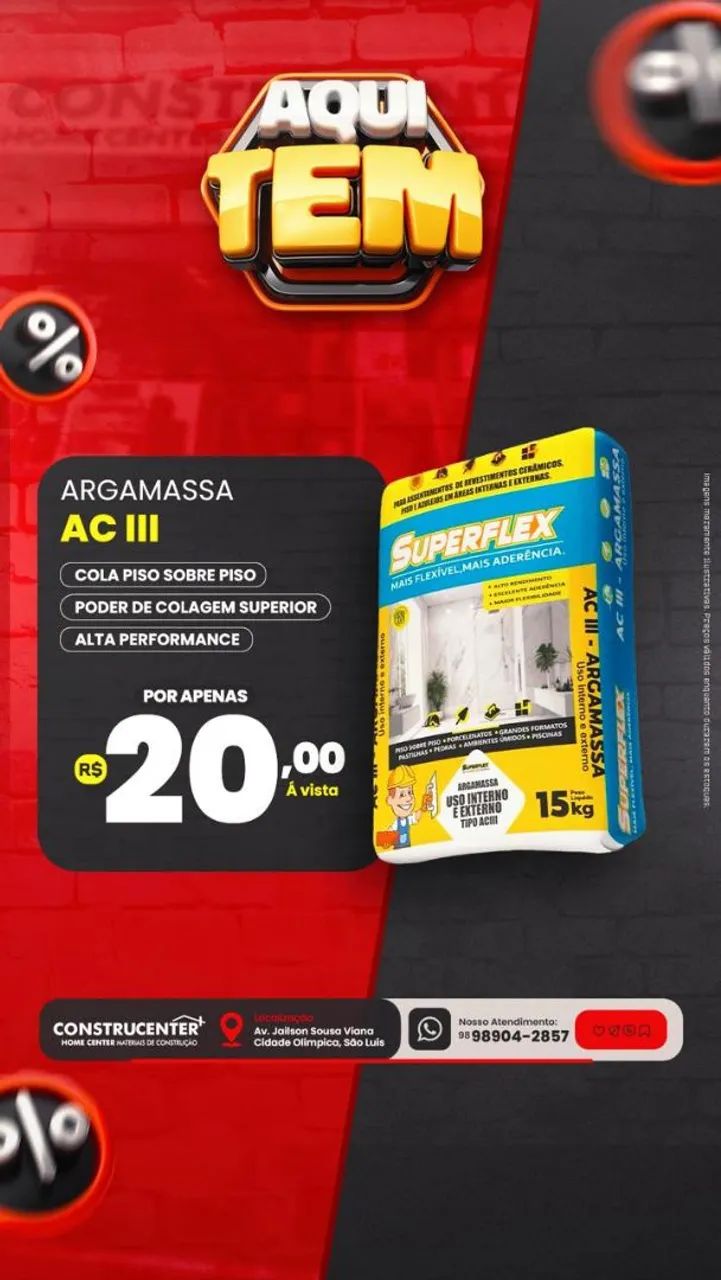 Vários produtos em promoção em nossa loja 