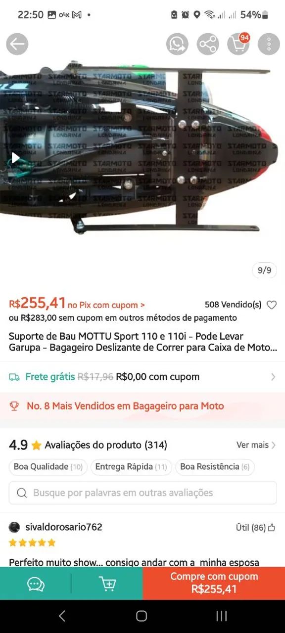 Trilho para moto Muttu - Foto 2
